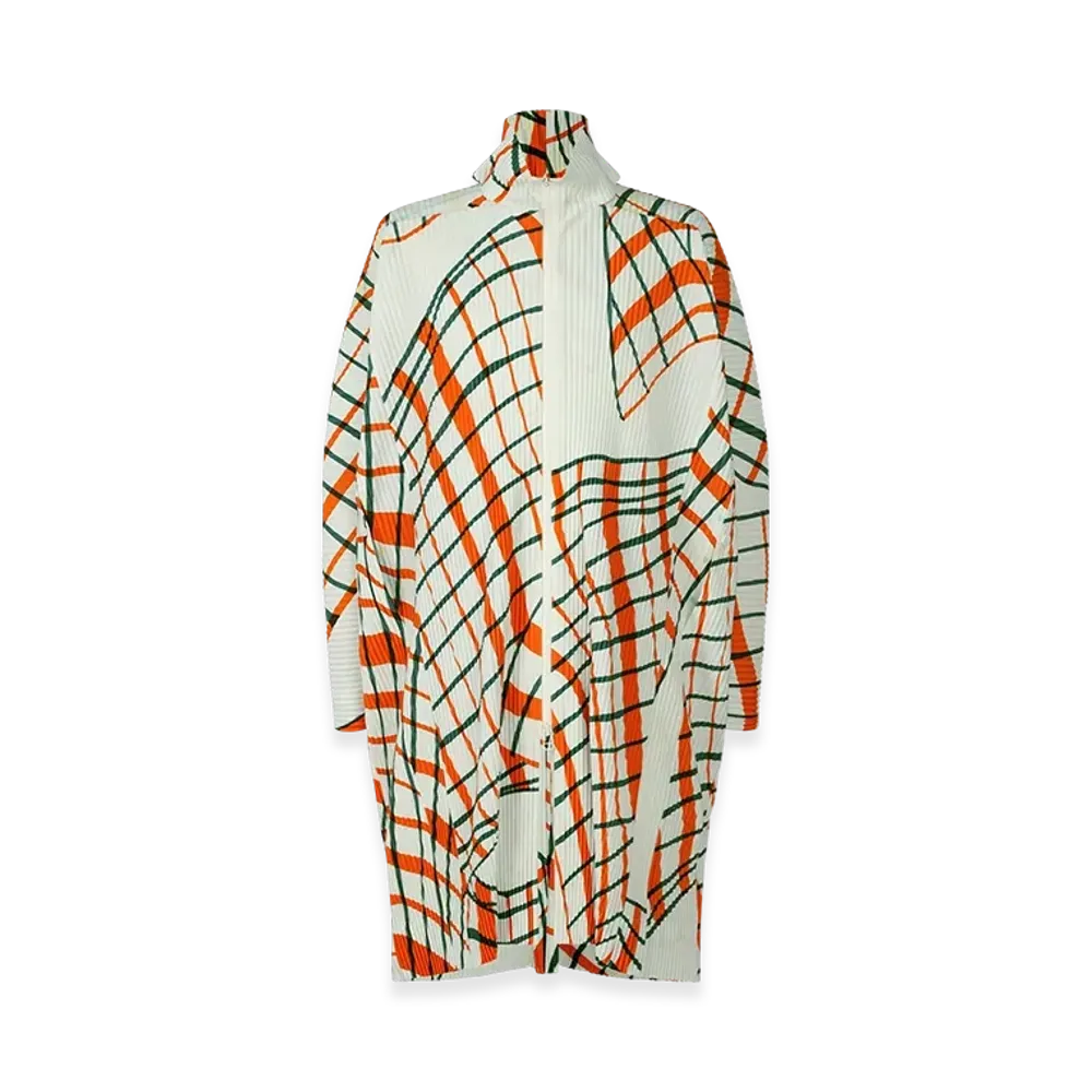 HOMME PLISSE ISSEY MIYAKE Windswept Plaid "White"