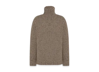 The Row Balzac Cashmere Turtleneck "Sepia"