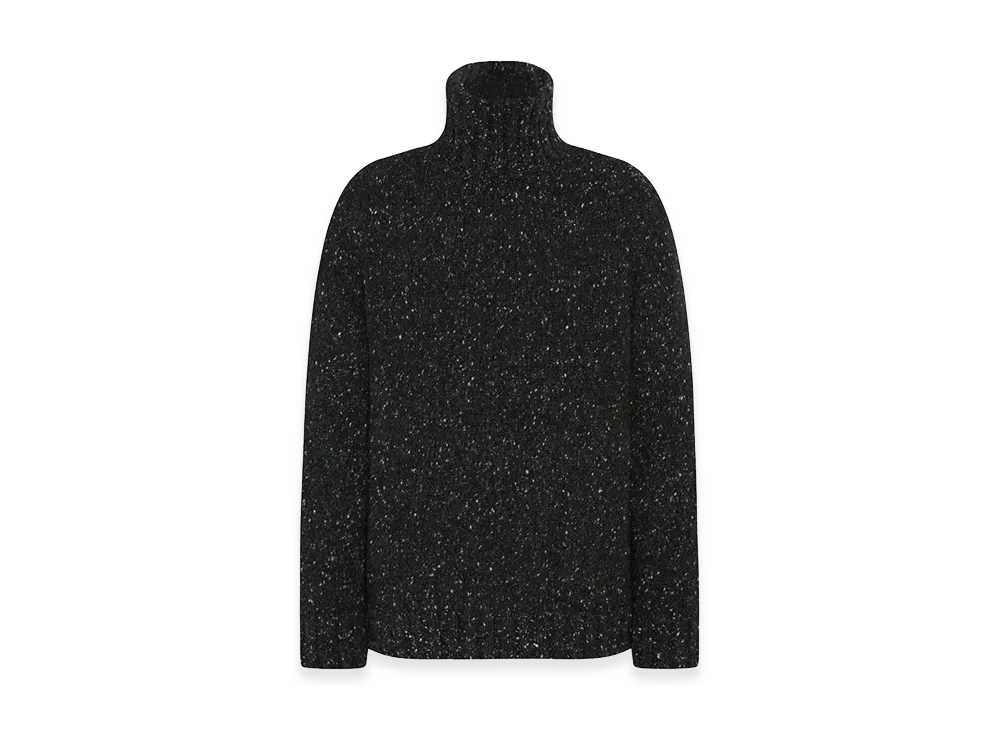The Row Balzac Cashmere Turtleneck "Charcoal Melange"