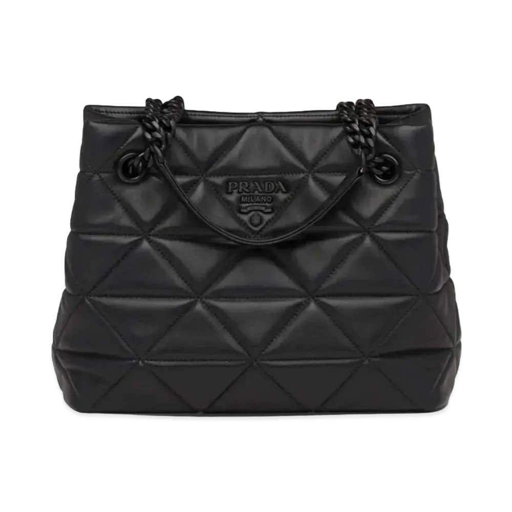 PRADA Nappa Leather Spectrum Tote Bag "Black"