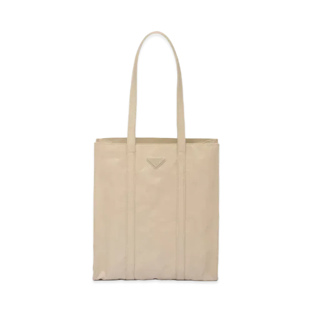 PRADA Nappa Antique Small Tote Bag "Sand Beige"