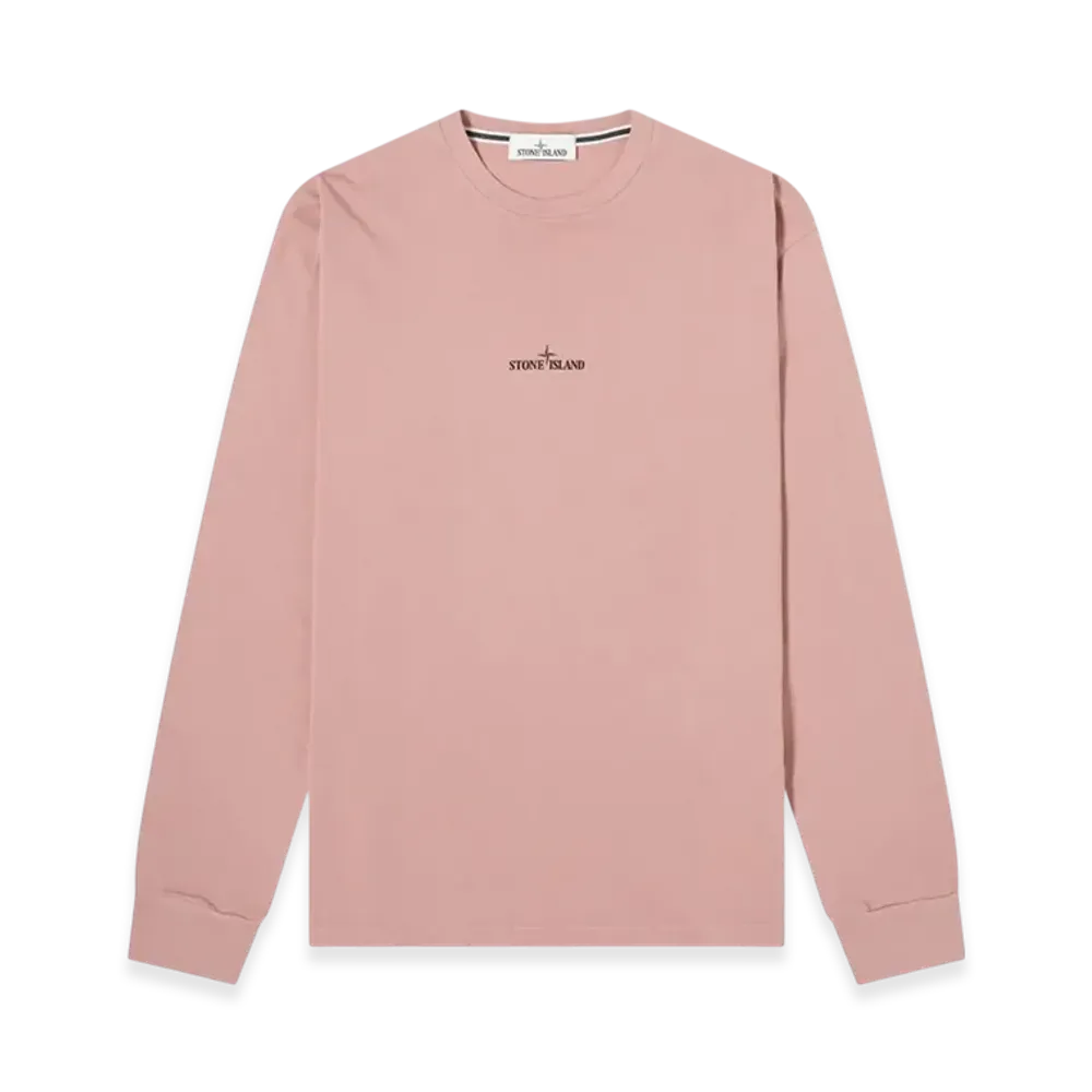 Stone Island 2ML82 Stencil Three Long Sleeve T-Shirt - 21SS "Rose Pink"