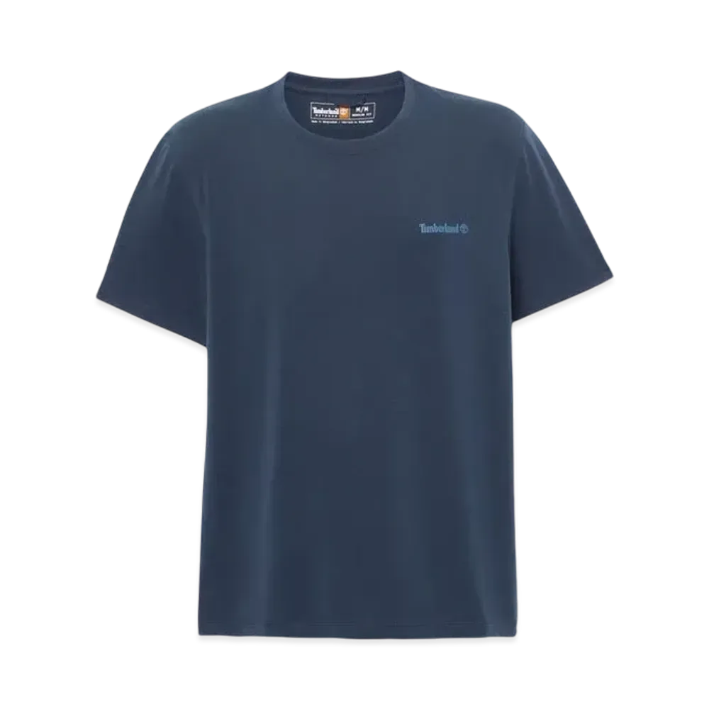 Timberland Men's Short Sleeve Polartec Quick Dry Breathable Fabric Tee "Dark Sapphire"