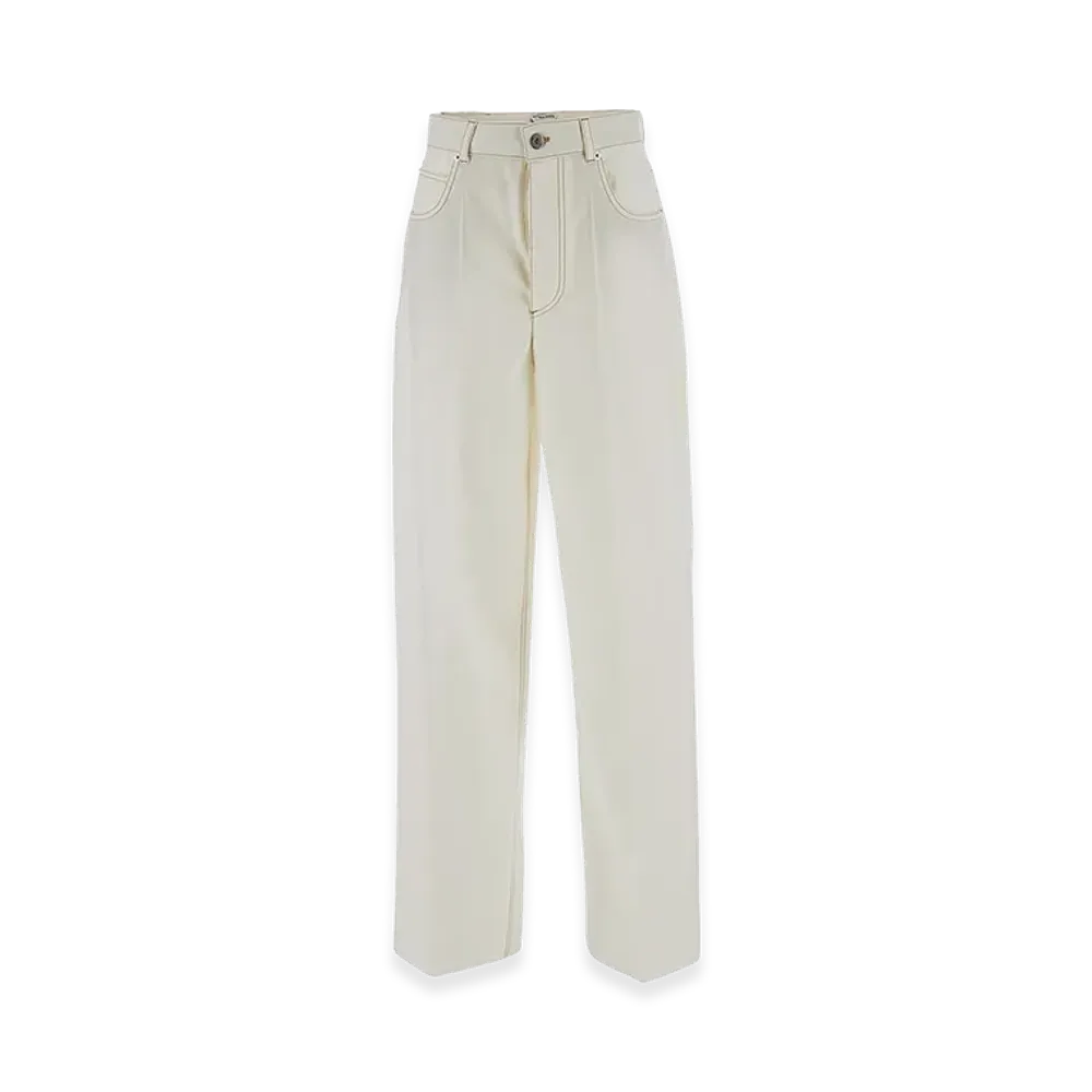 Bottega Veneta Women's Wool Pant "White"