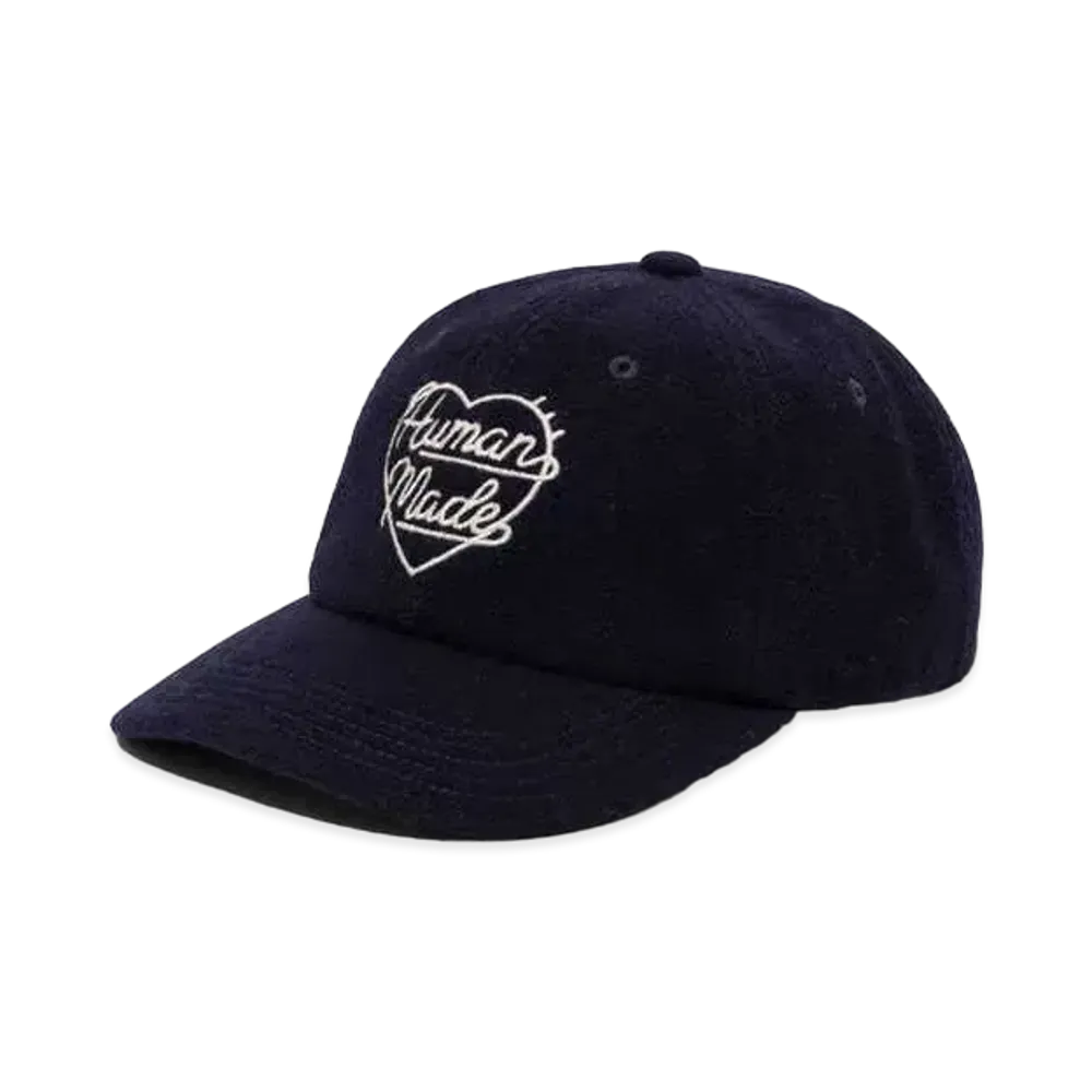 HUMAN MADE 6 Panel Wool Cap "Navy"