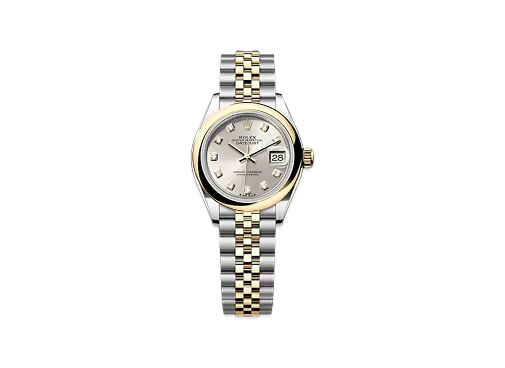 ROLEX Lady-Datejust 28mm Oystersteel & Yellow Gold 279163 "Silver"