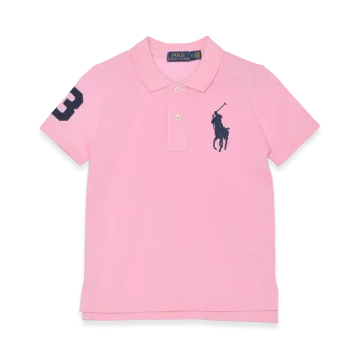 Polo Ralph Lauren Kids Short Sleeve Big Pony Mesh Polo "Carmel Pink"