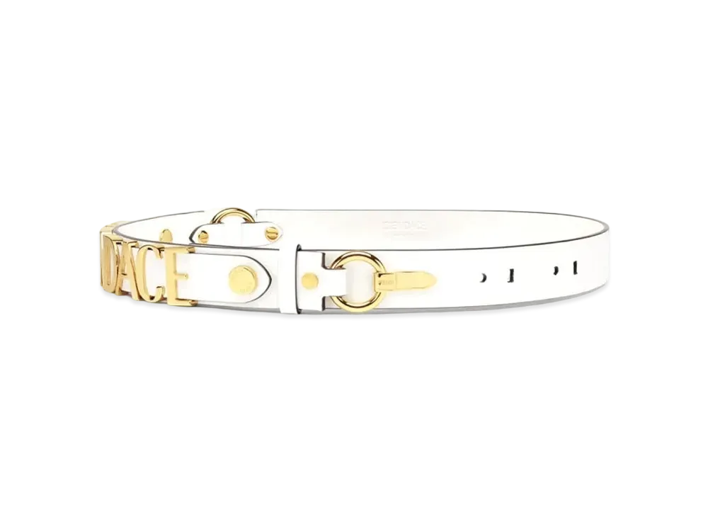 FENDI x Versace Fendace Logo Belt "White"
