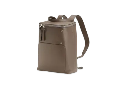 LOEWE Goya Backpack In Natural Calfskin "Dark Taupe"