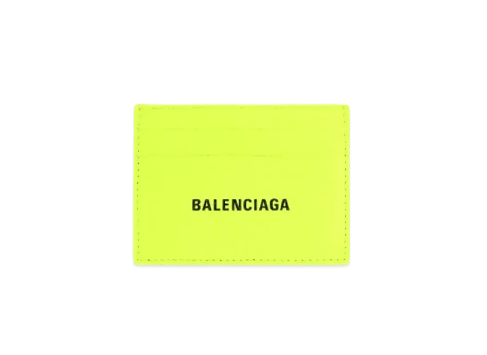 BALENCIAGA Cash Card Holder Fluo "Yellow"