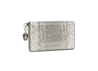 BVLGARI Serpenti Forever Card Holder "White"