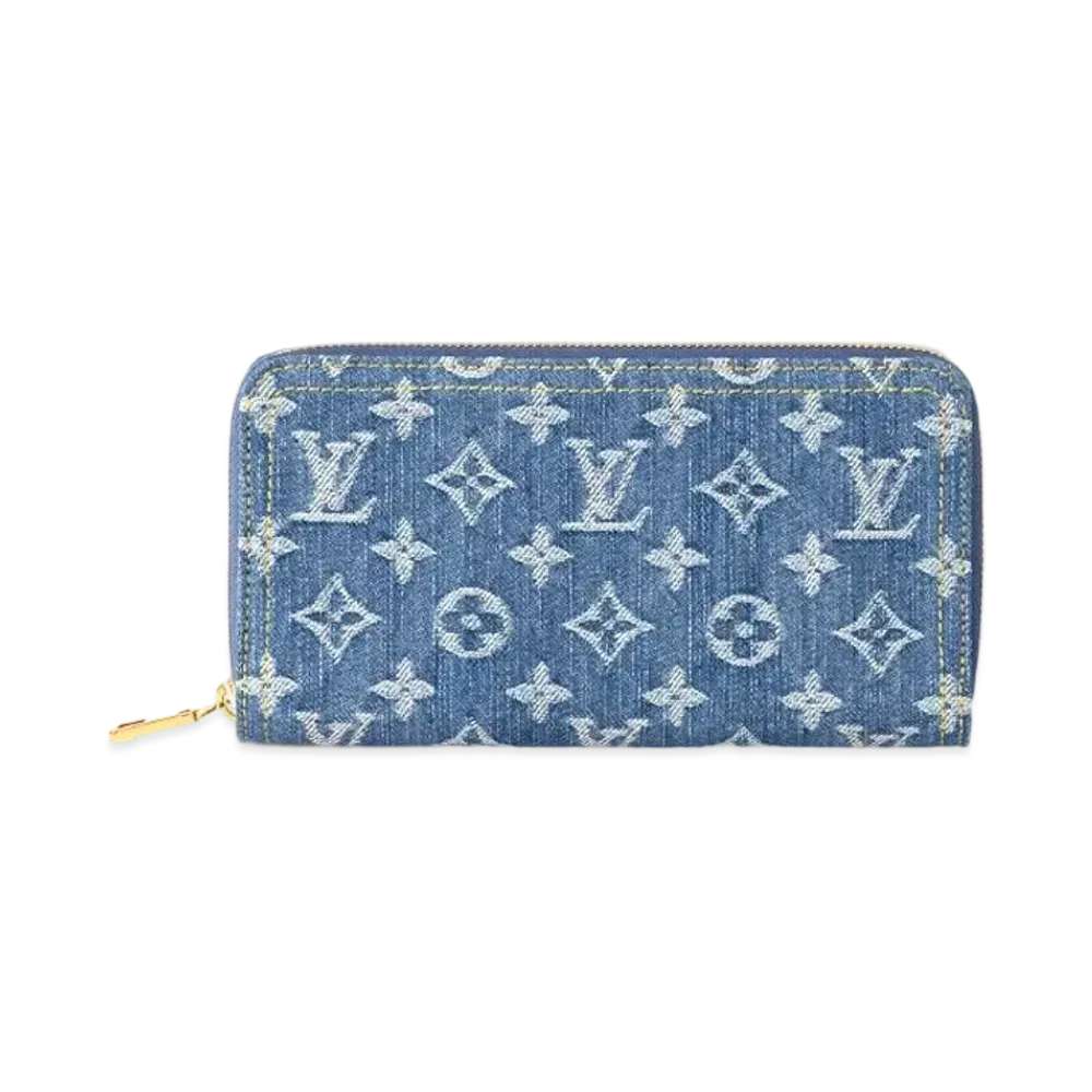 Louis Vuitton Zippy Wallet Monogram Denim "Blue Denim"