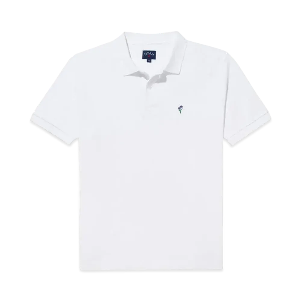 Noah Pique Polo "White"