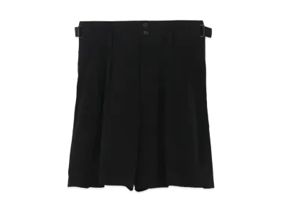Yohji Yamamoto Pour Homme TUXEDOCREPE DE CHINE HIGH WAIST PANTS "Black"