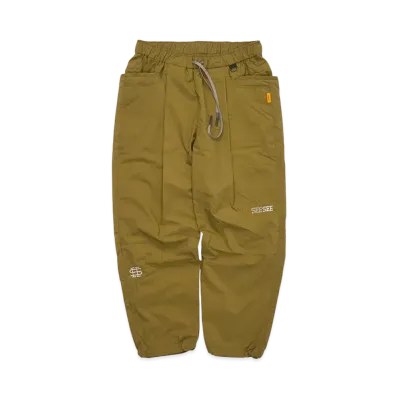 SEE SEE x LIVIN' & GROUND FLOOR MACAU Wide Tapered Easy Pants "Moss"