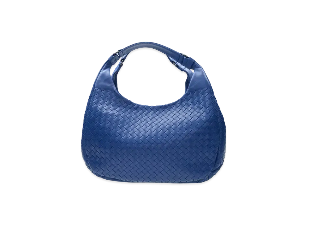 Bottega Veneta Lambskin Hand Bag "Blue"