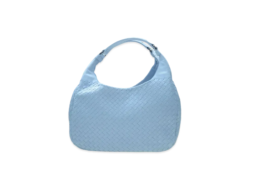 Bottega Veneta Lambskin Hand Bag "Light Blue"