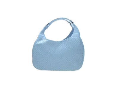 Bottega Veneta Lambskin Hand Bag "Light Blue"