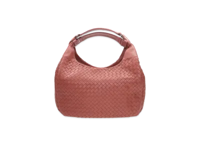 Bottega Veneta Lambskin Hand Bag "Red"