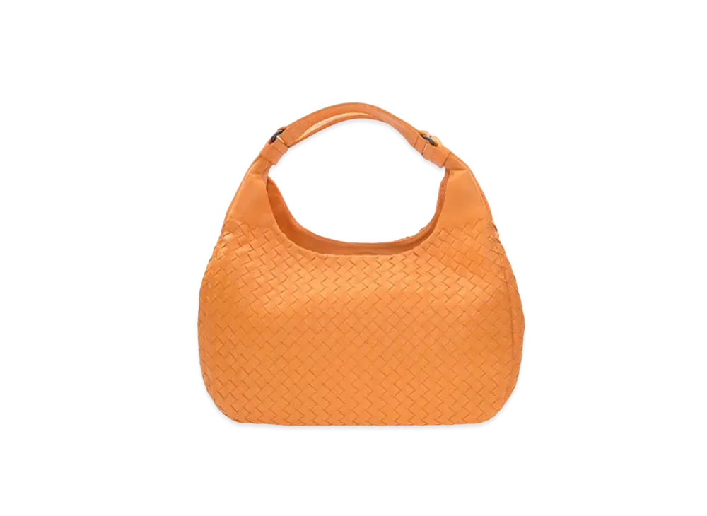 Bottega Veneta Lambskin Hand Bag "Orange"
