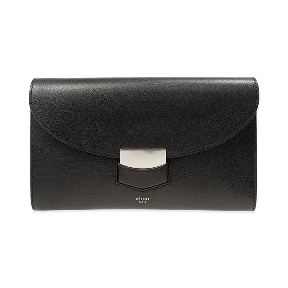 CELINE Trotter Leather Clutchbag "Black"