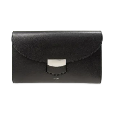 CELINE Trotter Leather Clutchbag "Black"