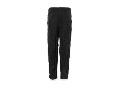COMME des GARCONS HOMME Wool Polyester Twill Shrink Pants "Black"