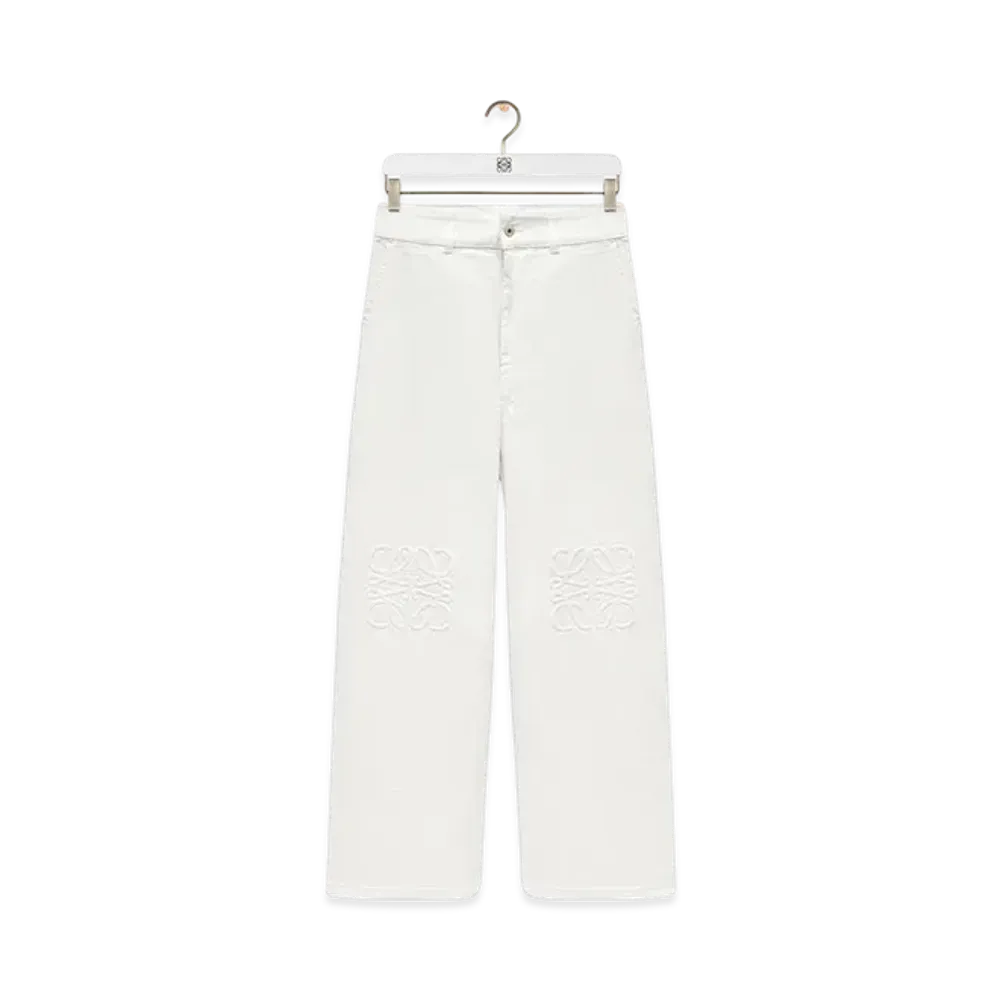 LOEWE Anagram Baggy Jeans "White"