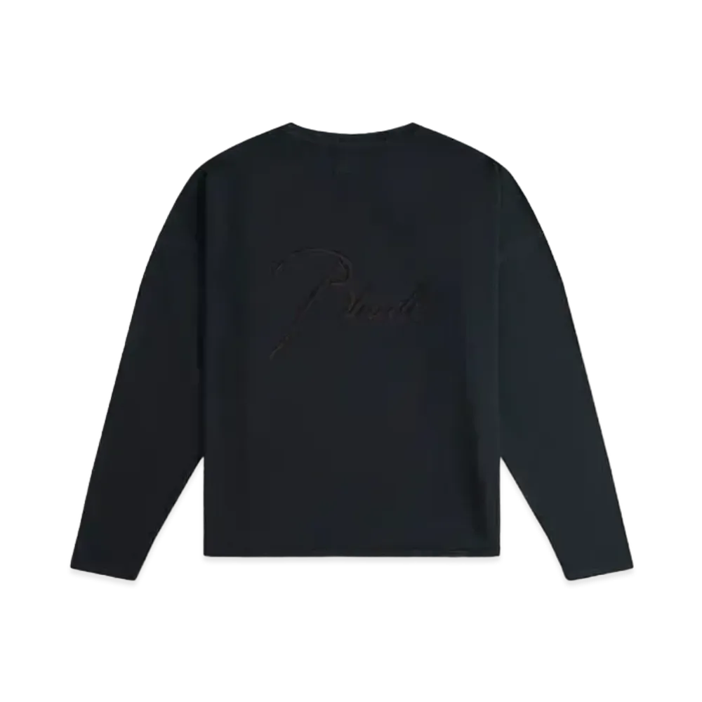 RHUDE LS Reverse Tee "Black"
