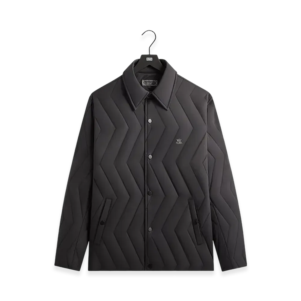 Kith Quilted Puffed Reese Shirt Jacket "Black"