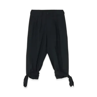 S'YTE T/W Gabardine 2-Tuck Pants With Hem Ties "Black"