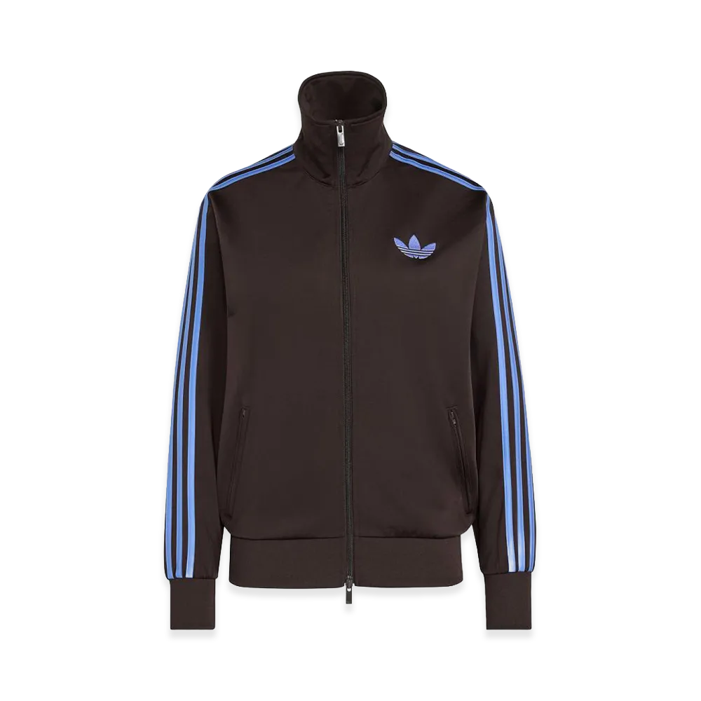 adidas Women's Firebird Track Top Loose "Aurora Coffee/Blue Fusion"