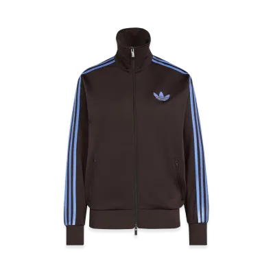 adidas Women's Firebird Track Top Loose "Aurora Coffee/Blue Fusion"