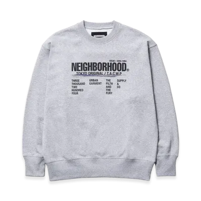 NEIGHBORHOOD ISETAN MEN'S Exclusive Sweatshirt "Gray"