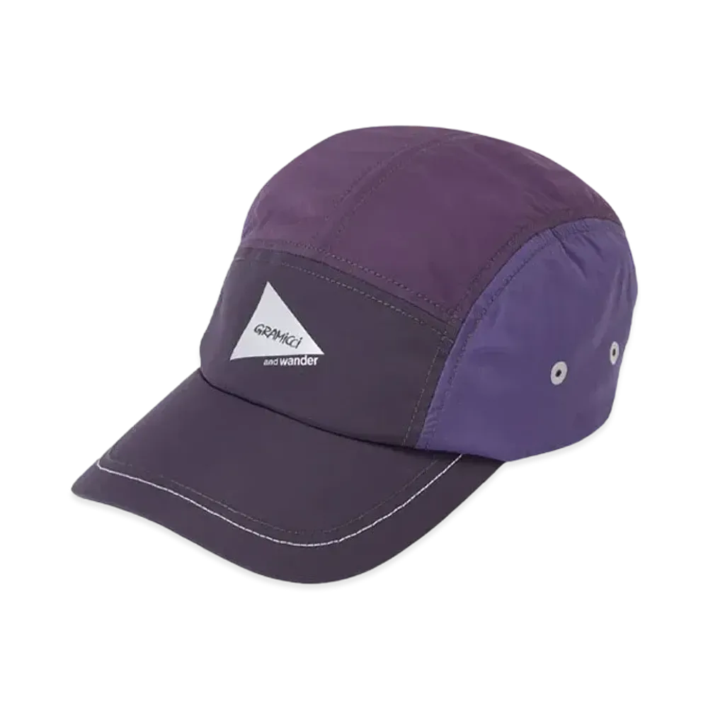 GRAMICCI x and wander PATCHWORK WIND CAP "MULTI PURPLE"