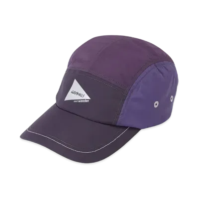 GRAMICCI x and wander PATCHWORK WIND CAP "MULTI PURPLE"