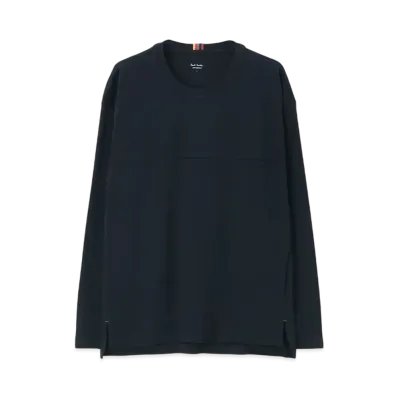 Paul Smith Logo-Embroidered Long-Sleeve Tee "Navy"