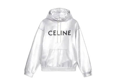 CELINE Celine Loose Sweatshirt / Cotton Fleece "Silver/Black"