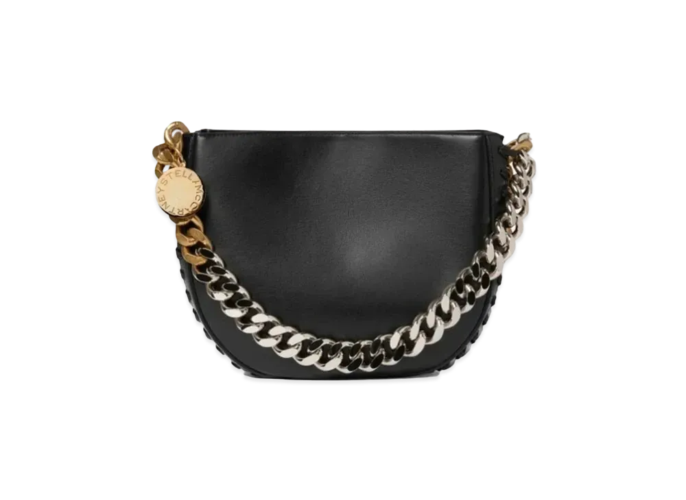Stella McCartney Frayme Medium Shoulder Bag "Black"