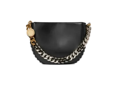 Stella McCartney Frayme Medium Shoulder Bag "Black"