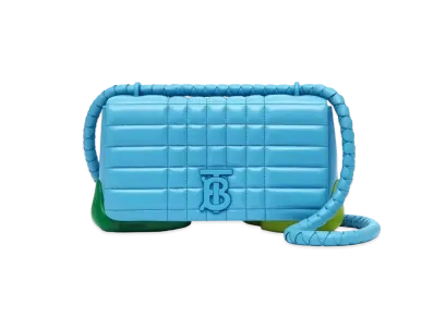 Burberry Quilting Lambskin Lola Box Bag "Cobalt Blue"