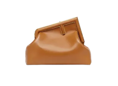 FENDI First Medium Leather Bag "Brown"