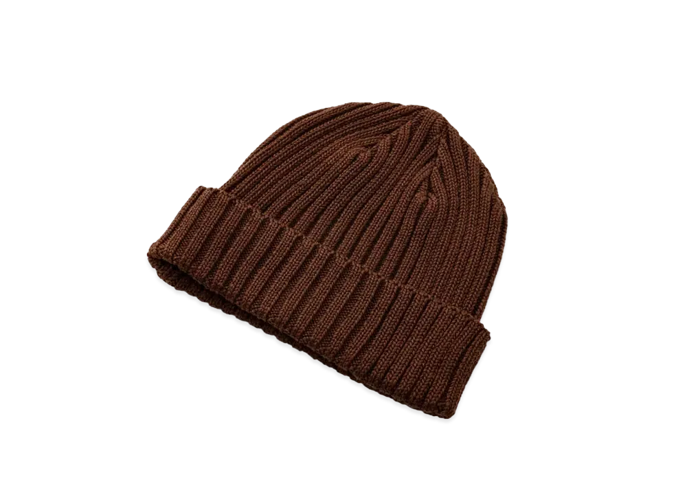 THE REAL McCOY'S COTTON BRONSON KNIT CAP "Brown"