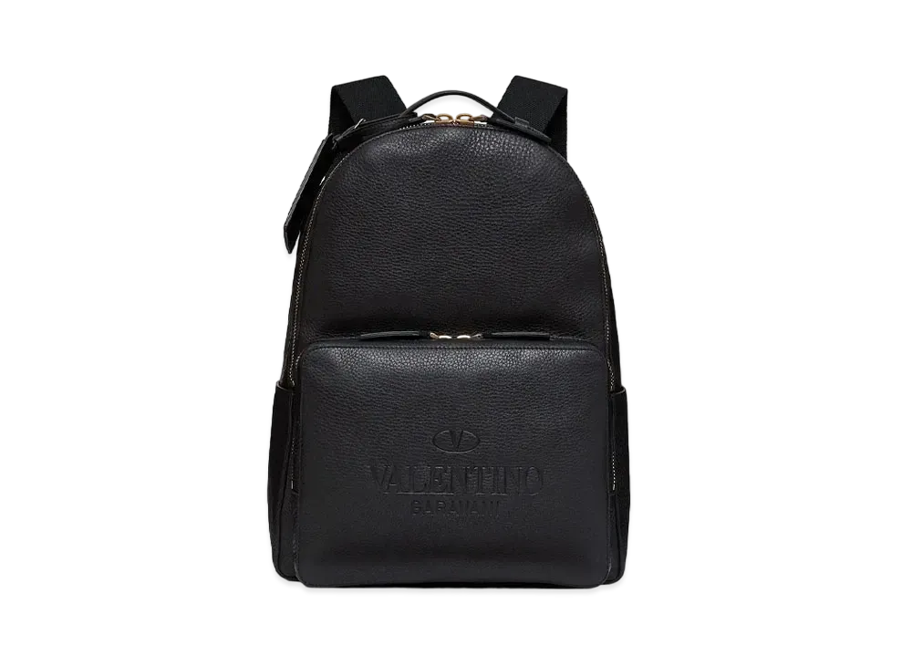Valentino Valentino Galavani Identity Leather Backpack "Black"