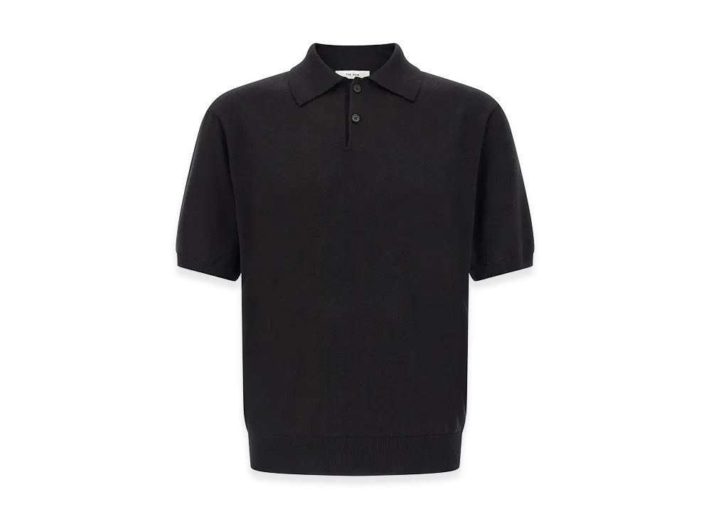 The Row 'Borges Top' Polo Shirt "Black"