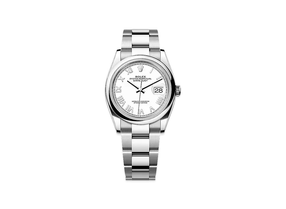 ROLEX Datejust 36 Oystersteel "White"
