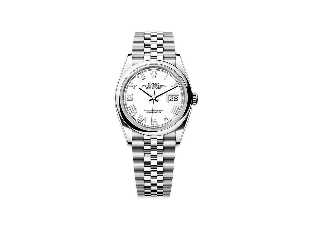 ROLEX Datejust 36 Oystersteel "White"