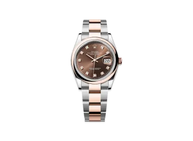 ROLEX Datejust 36 Oystersteel & Everose Gold "Chocolate"