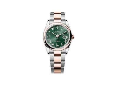 ROLEX Datejust 36 Oystersteel & Everose Gold "Mint Green"