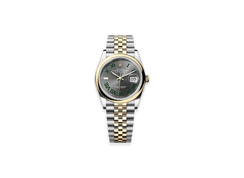 ROLEX Datejust 36 Oystersteel & Yellow Gold "Grey"